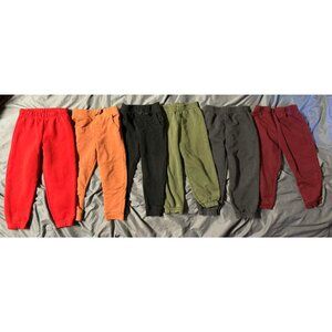 Bundle 4T Toddler Sweatpants 6 Pack